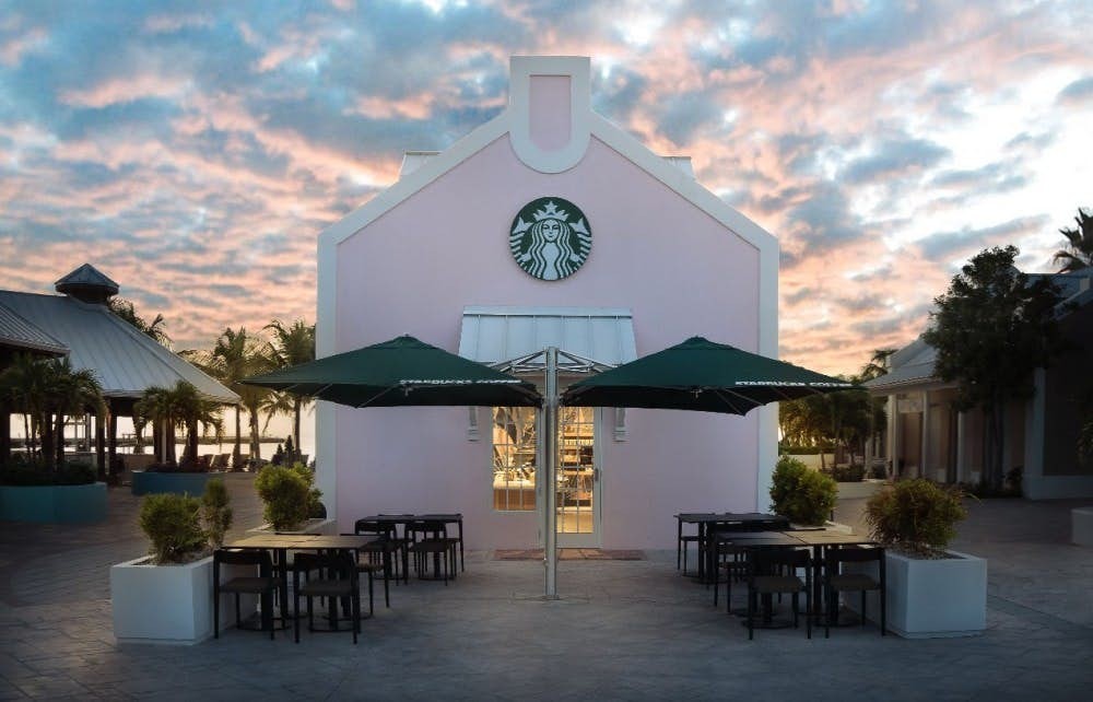 加勒比海 小島 Starbucks 打卡