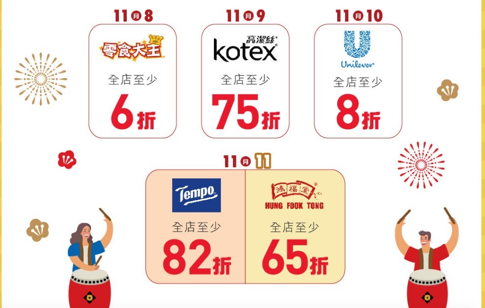 淘寶優惠碼現金券雙11網購優惠折扣HKTVMALL