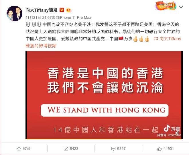 人權法案愛國向太不滿美國嬲到發誓這輩子都不再踏足美國