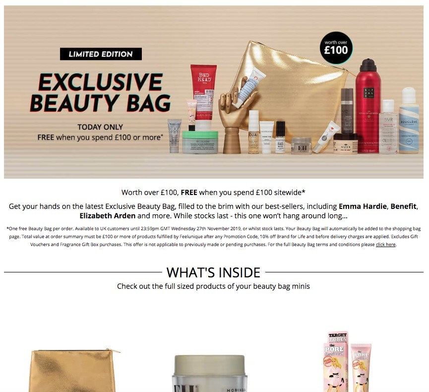 Black friday cyber monday 優惠優惠碼感恩節折扣淘寶現金券網購雙11黑五Feelunique