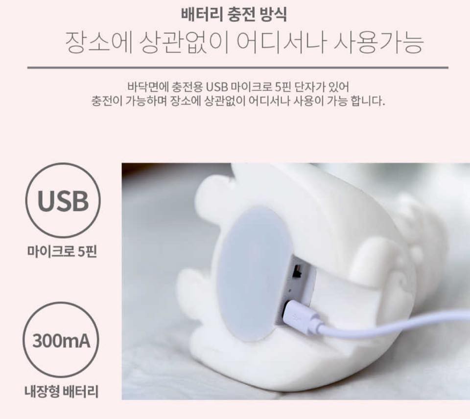 韓國 動物燈 USB充電
