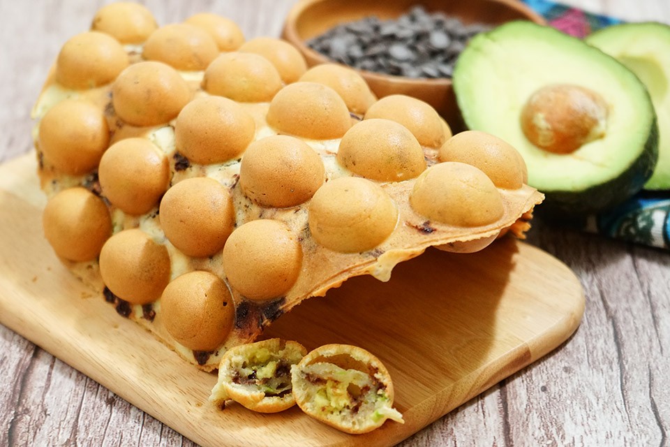 媽咪雞蛋仔, 期間限定, 牛油果, 紫薯蕃薯, 馬介休