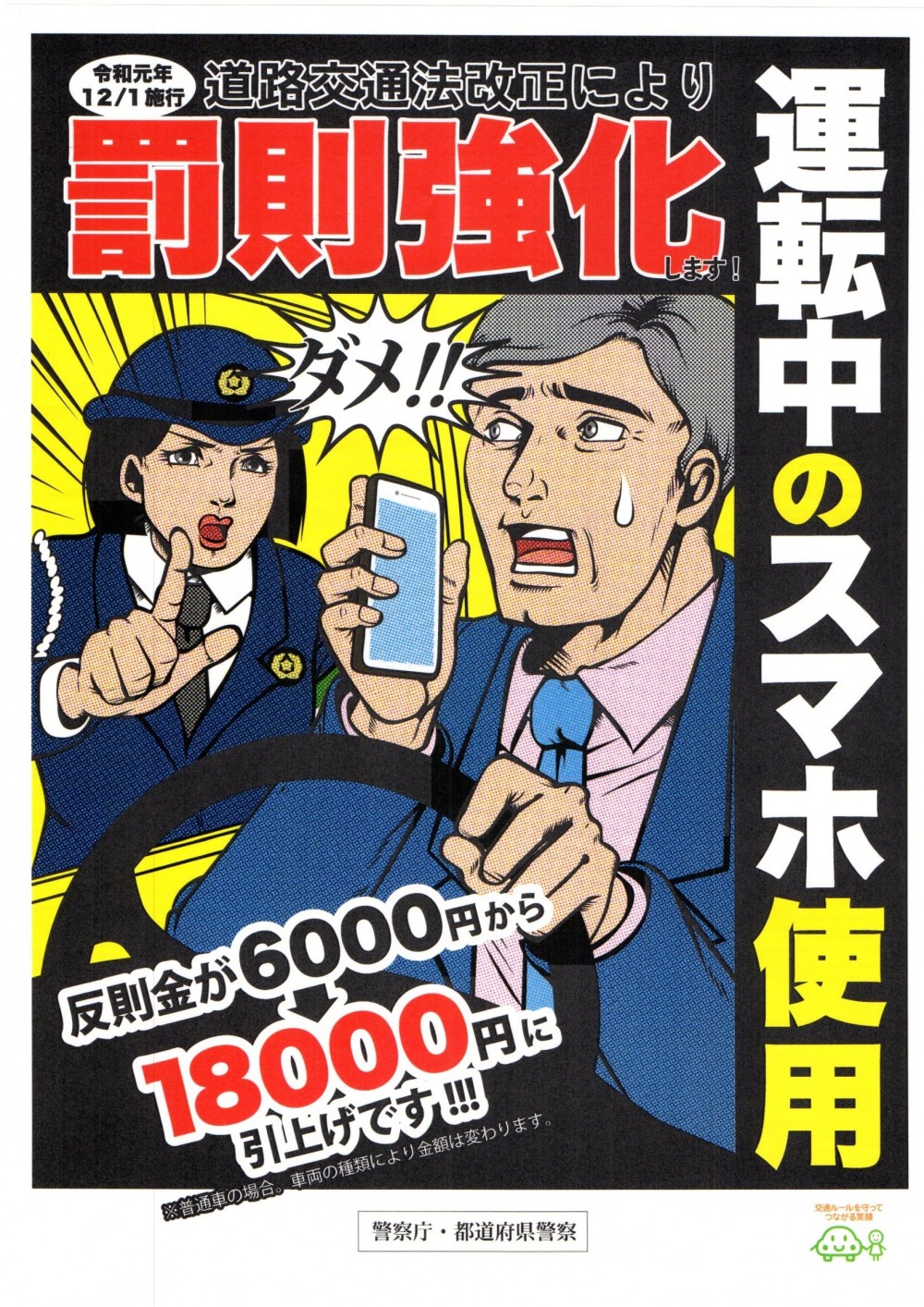日本 自駕遊 新罰則 道路交通法