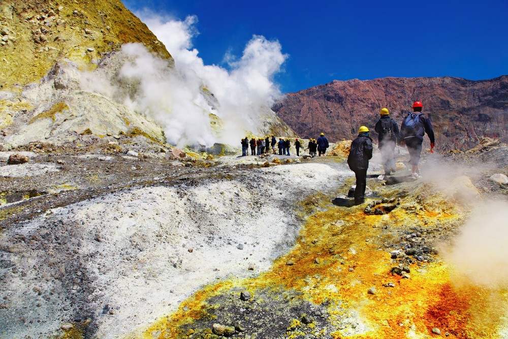 新西蘭 懷特島 火山爆發