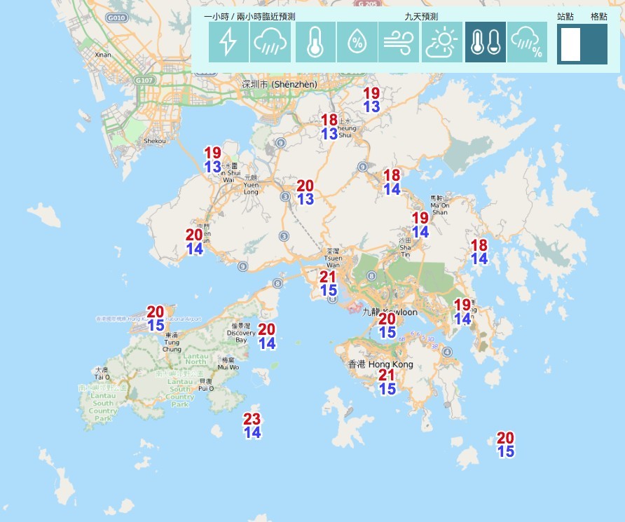 天氣預測 農曆新年 凍