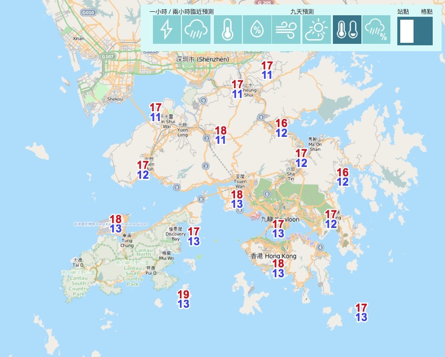 天氣預測 農曆新年 凍