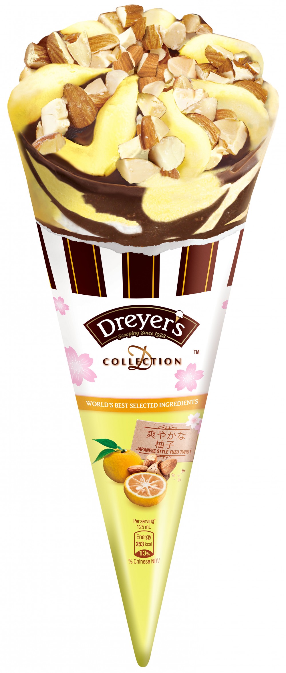 #030300521 DREYER’S柚子扭紋脆筒