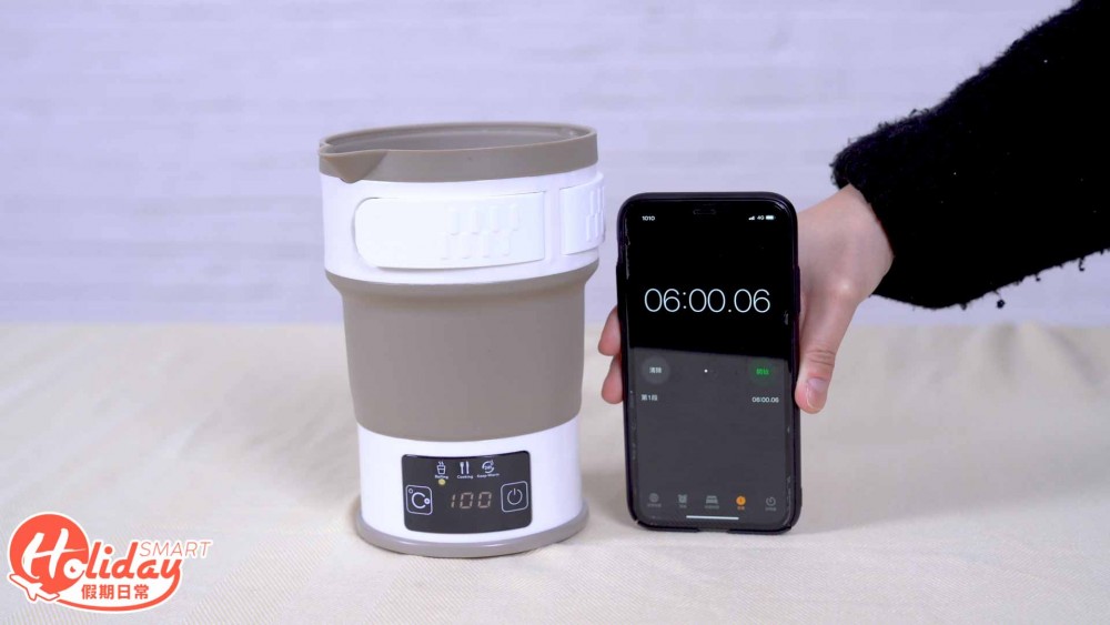 【旅行必備】摺疊式電熱水壺！