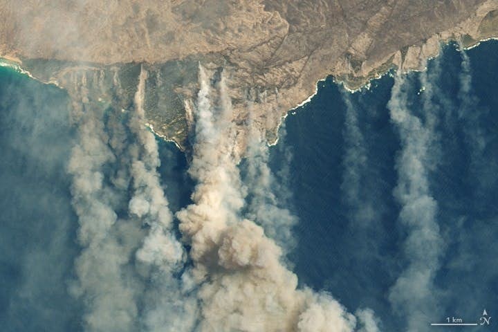 NASA指山火燃燒嘅煙霧最少會圍繞地球一圈