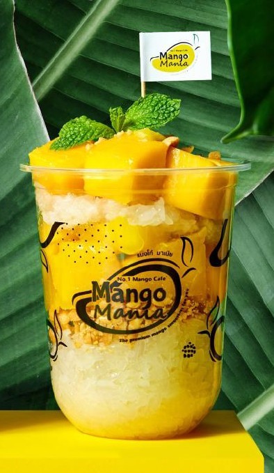 mango sticky rice parfait