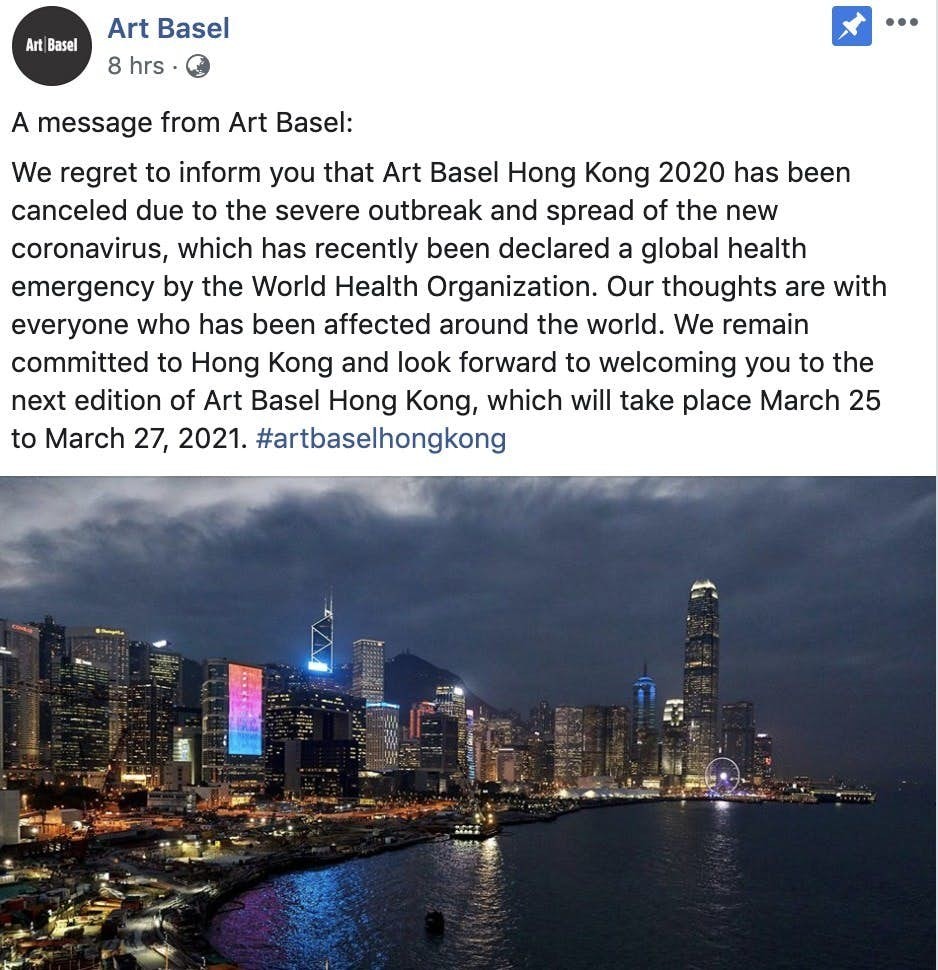 香港 Art Basel 網上展覽