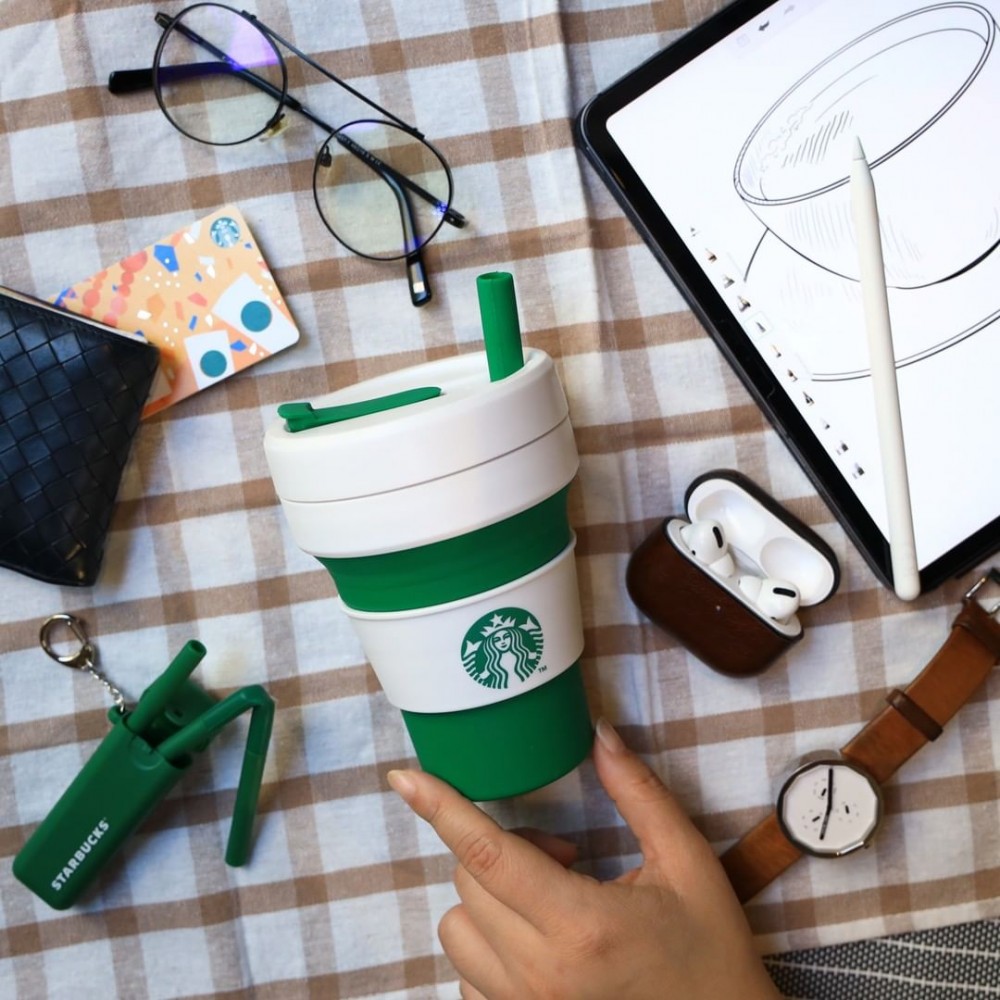 Starbucks 折疊式吸管