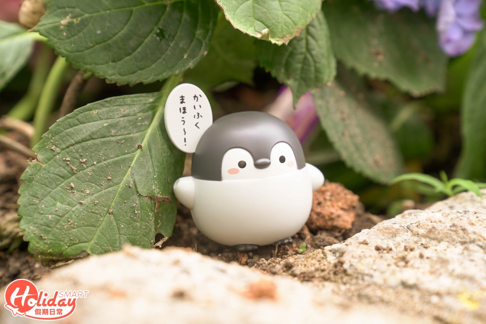 正能量企鵝 扭蛋 賞花