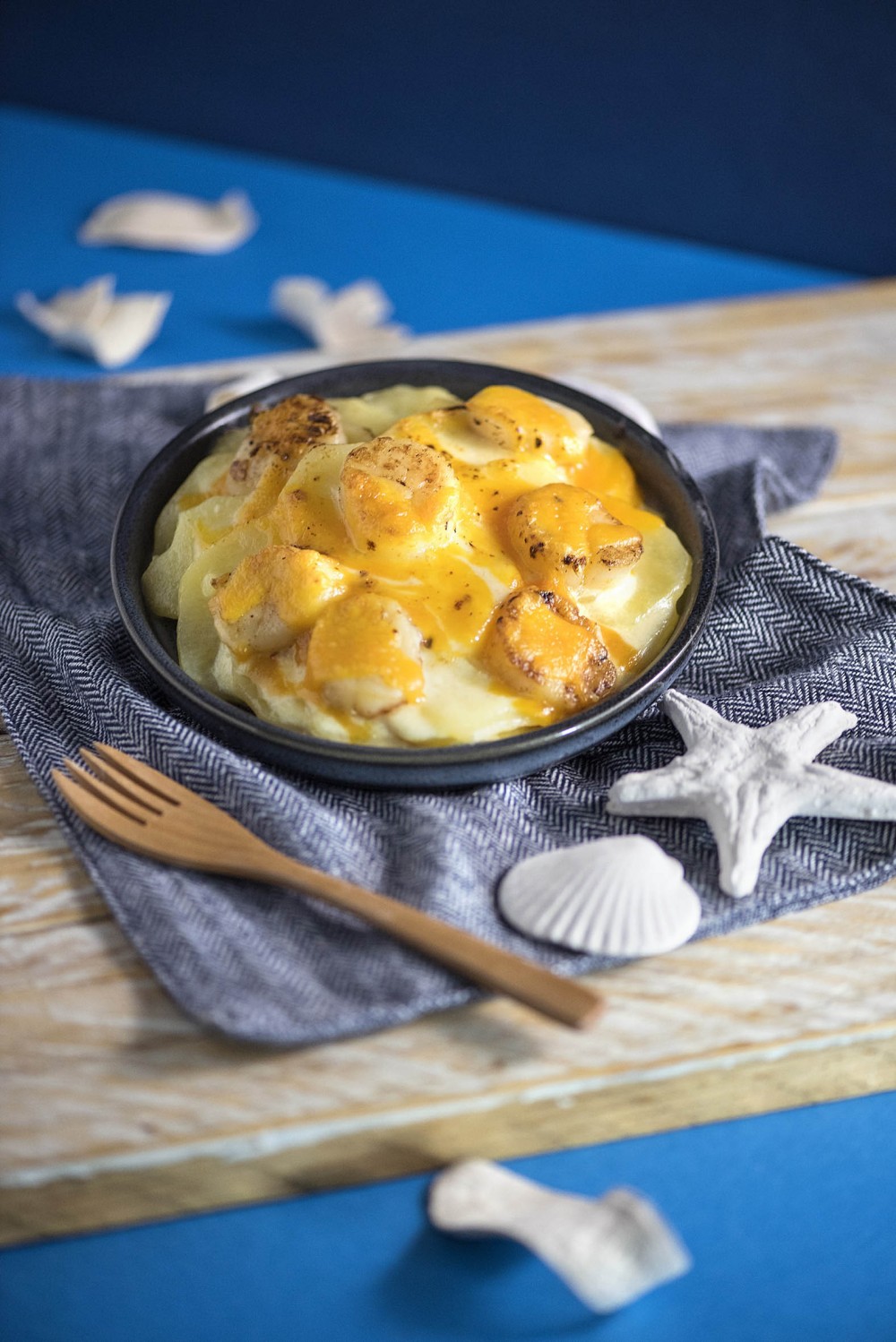 芝香薯仔焗帶子