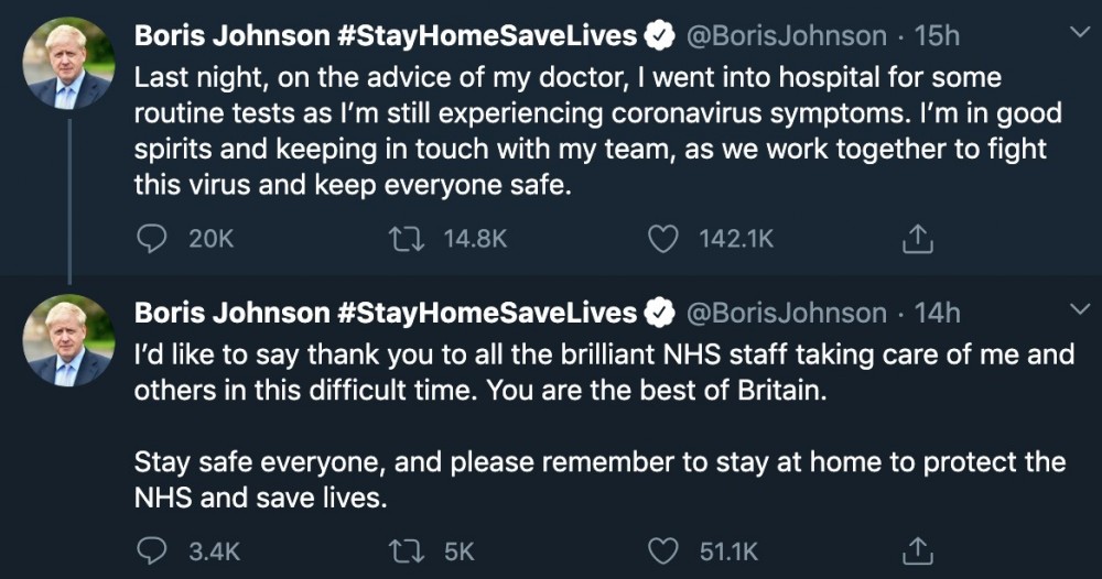Boris Johnson/twitter