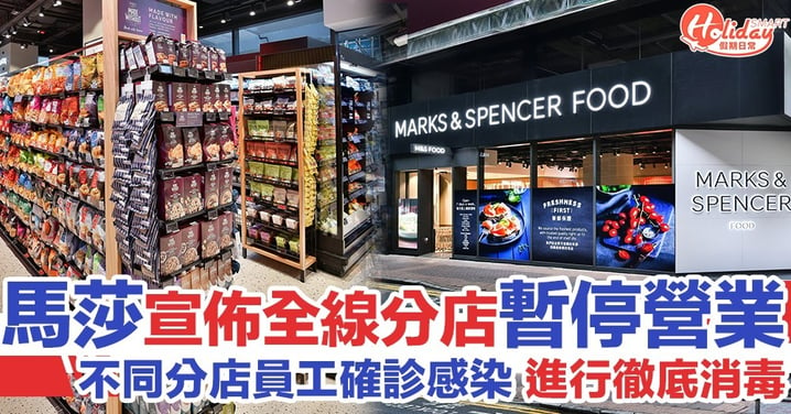 馬莎百貨不同分店員工確診感染 宣佈全線香港分店暫停營業