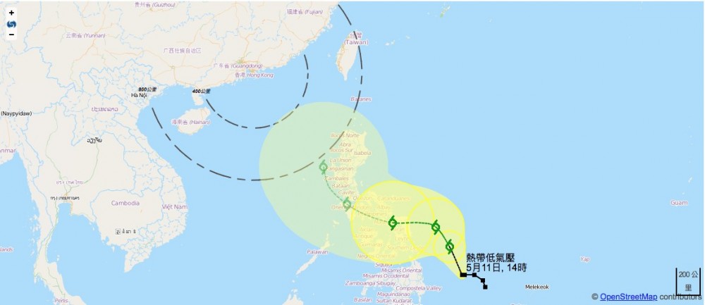 強烈熱帶風暴逼近！