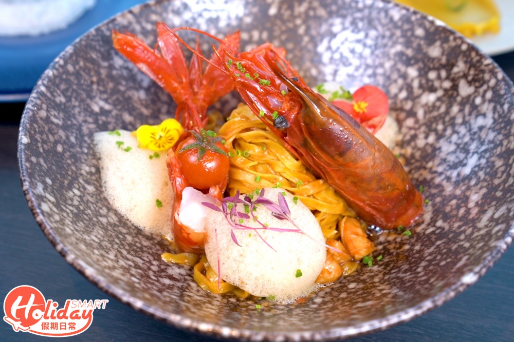 西班牙紅蝦打意大利蛋麵