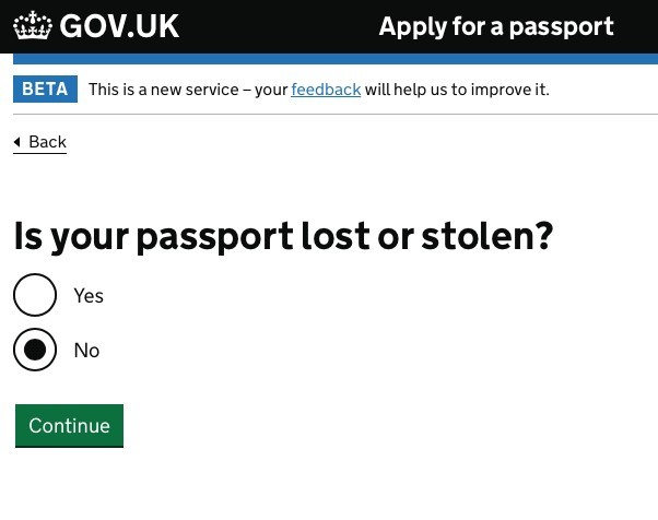 「你的護照是否已遺失或被盜？」