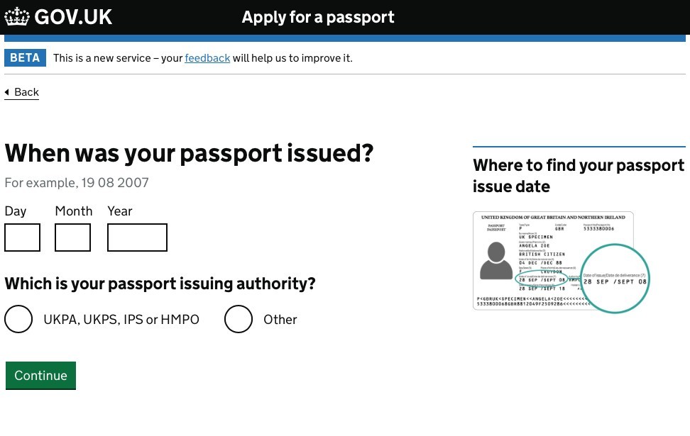 「你的護照甚麼時候簽發？」