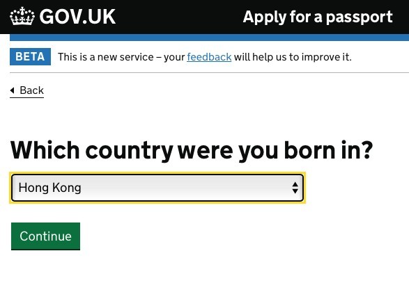 「你在哪個國家出生？」