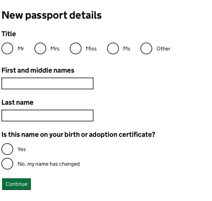 輸入舊護照及個人資料