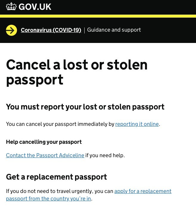 選擇「Reporting it online」