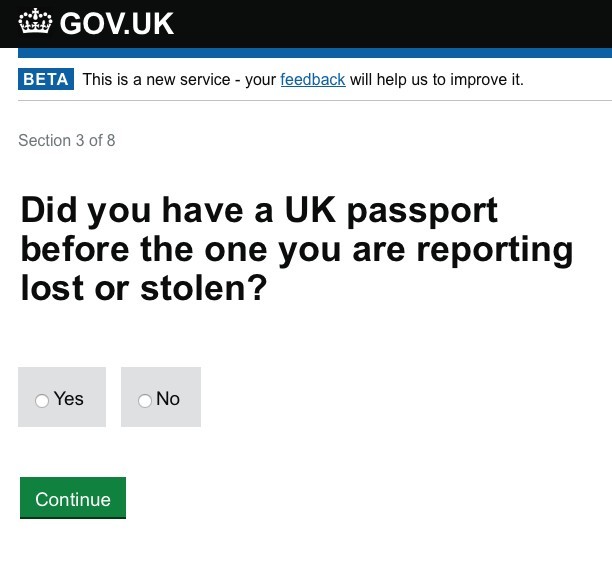 「報失前是否持有護照？」