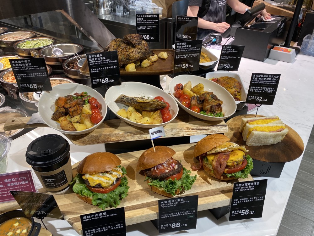 餓底必去美饌佳餚專區!多款環球美食,包括壽司、慢煮雞、牛角包、沙律等