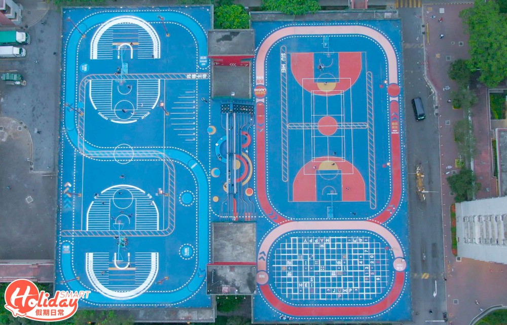 兆禧籃球場翻新後有超多打卡位！