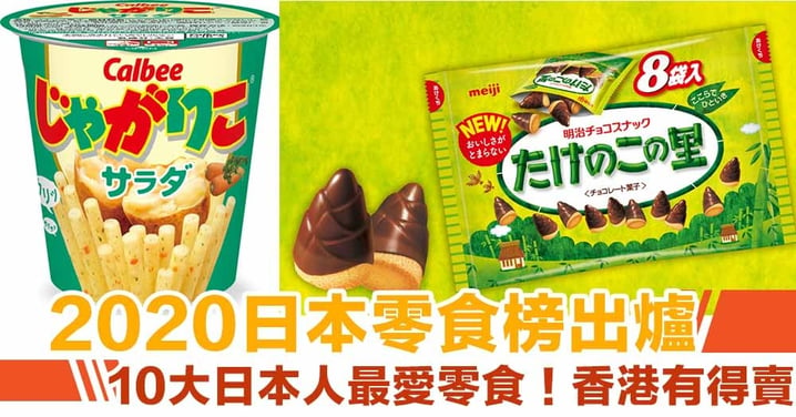【日本零食榜2020】10大日本人最愛零食出爐！大部份香港有得賣