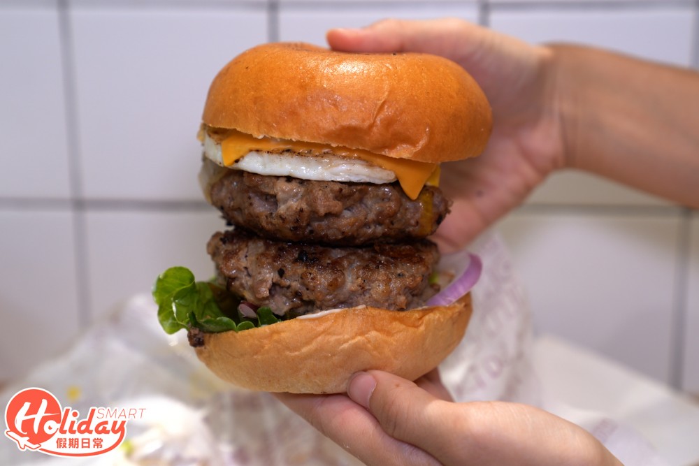雙層牛肉蛋漢堡