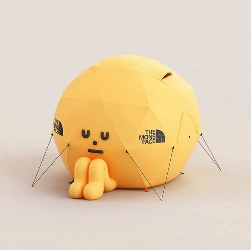 camping tent character