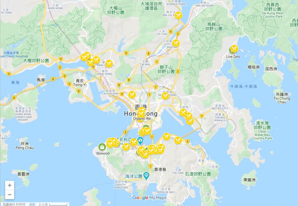 全城絕膠店舖地圖