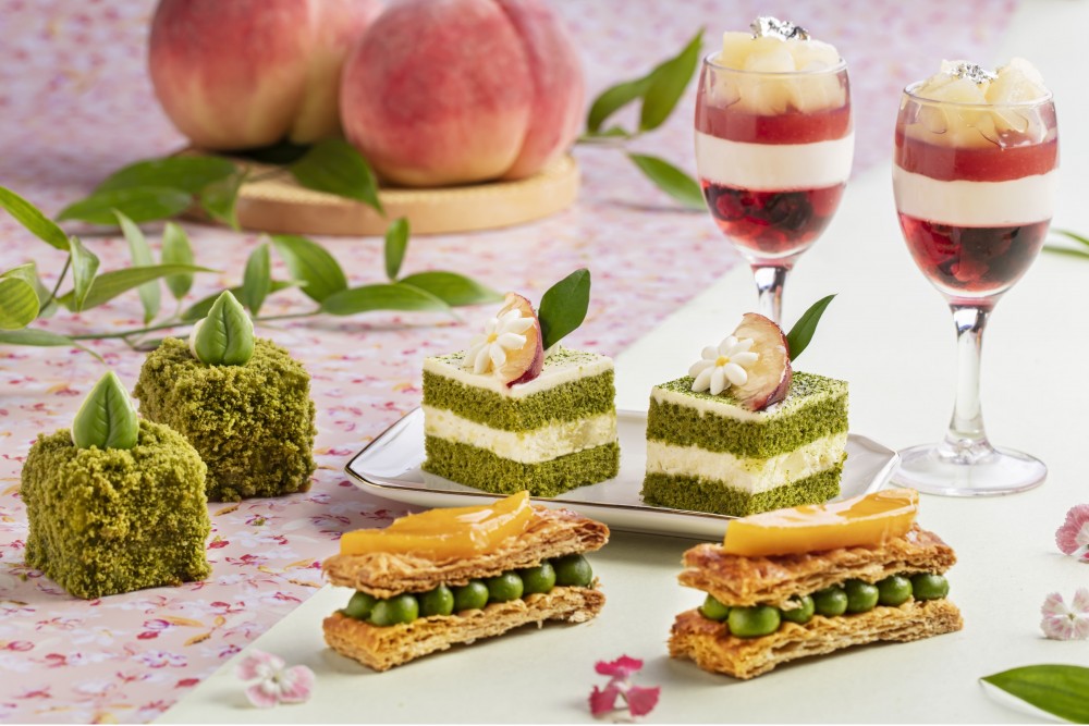 帝京酒店推白桃x抹茶下午茶自助餐!