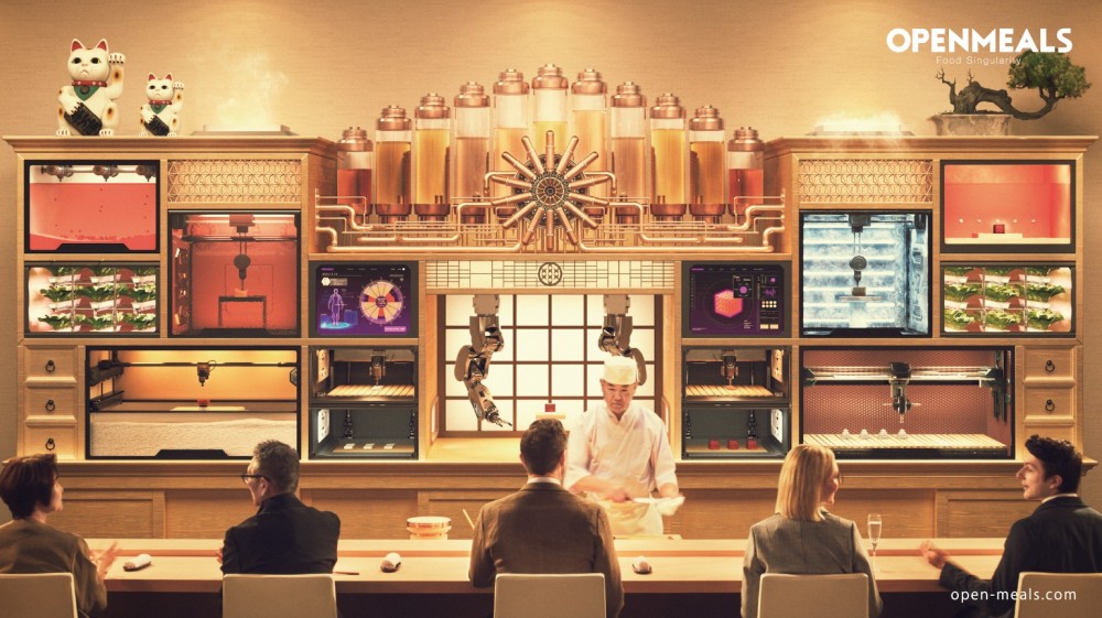 東京3D打印壽司店Sushi Singularity