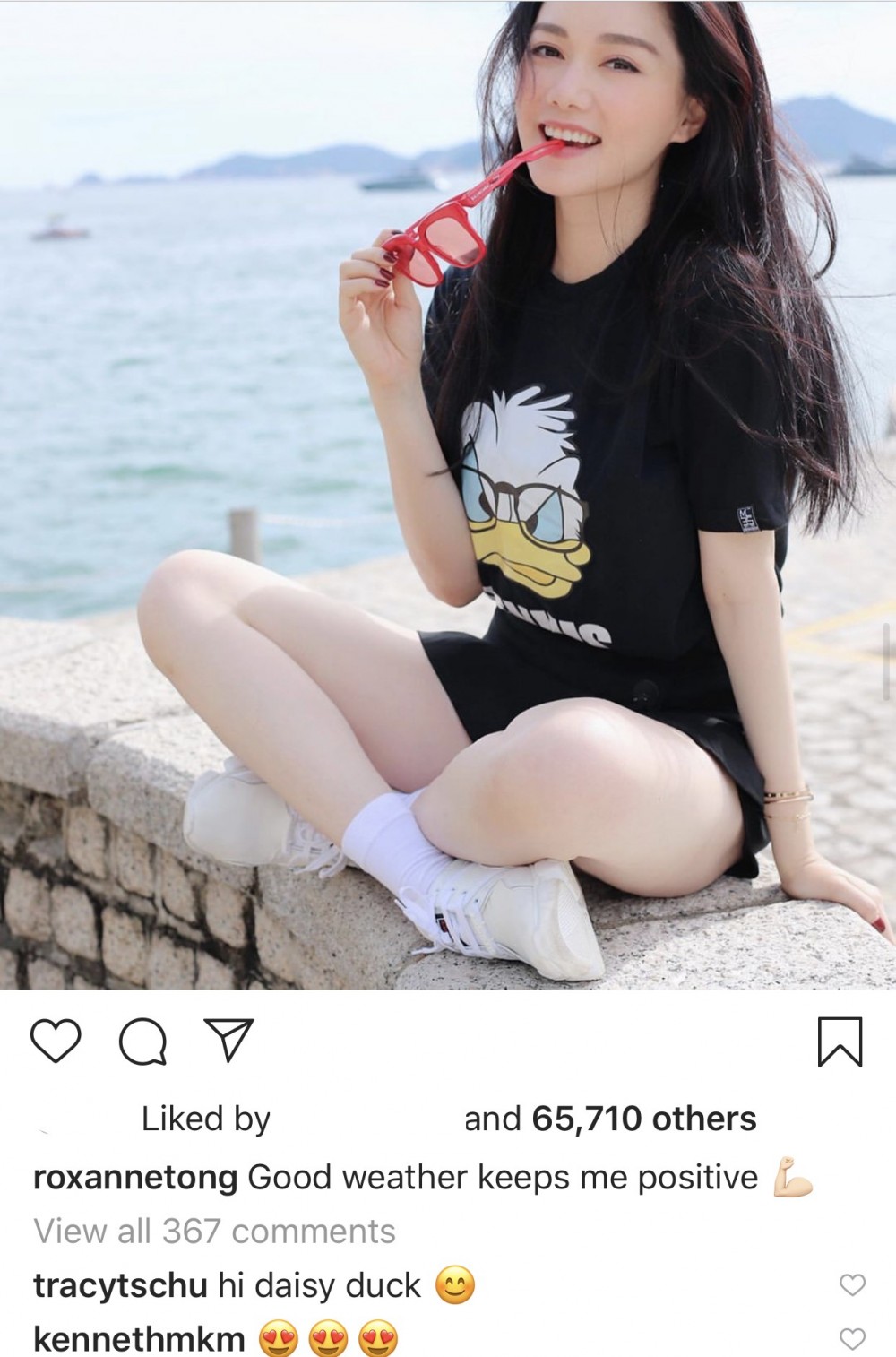 靚湯不時喺IG post靚相,男朋友馬明當然都有積極留言喇!