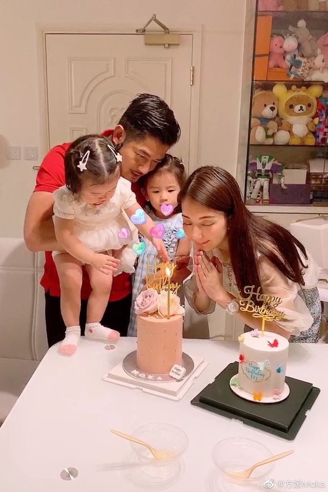方媛（Moka）同郭富城結婚後生有兩個女
