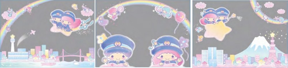 車窗都會貼上 Little Twin Stars 唔同嘅貼圖