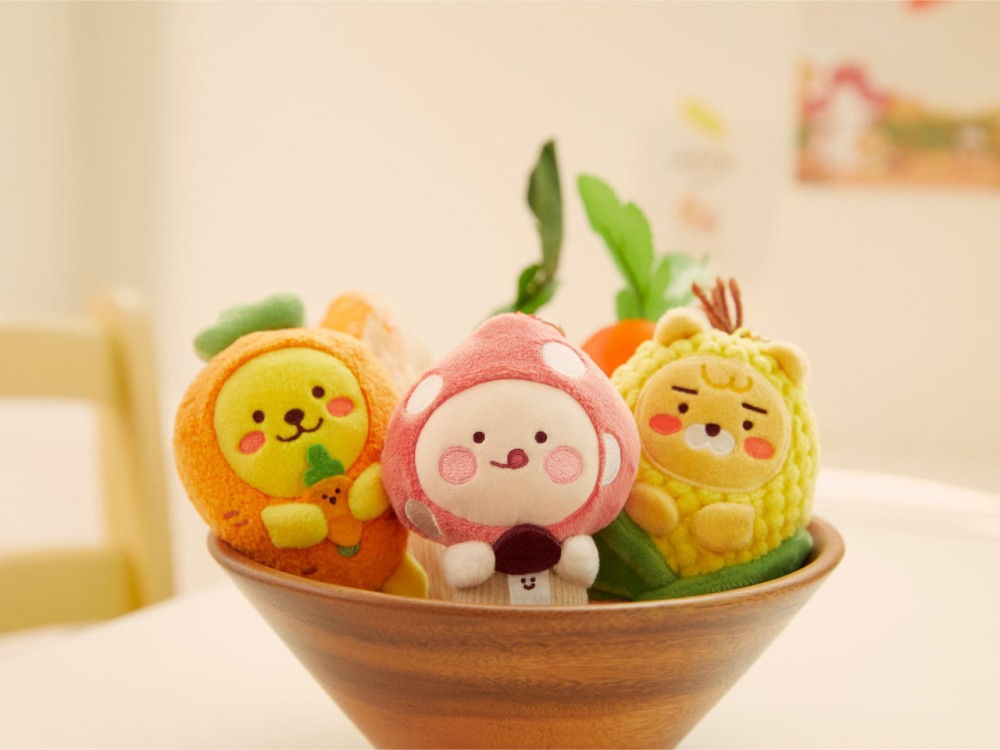 仲有的骰嘅鎖匙扣,Apeach仍然係蘑菇,但Ryan變咗粟米、Muzi就化身紅蘿蔔。