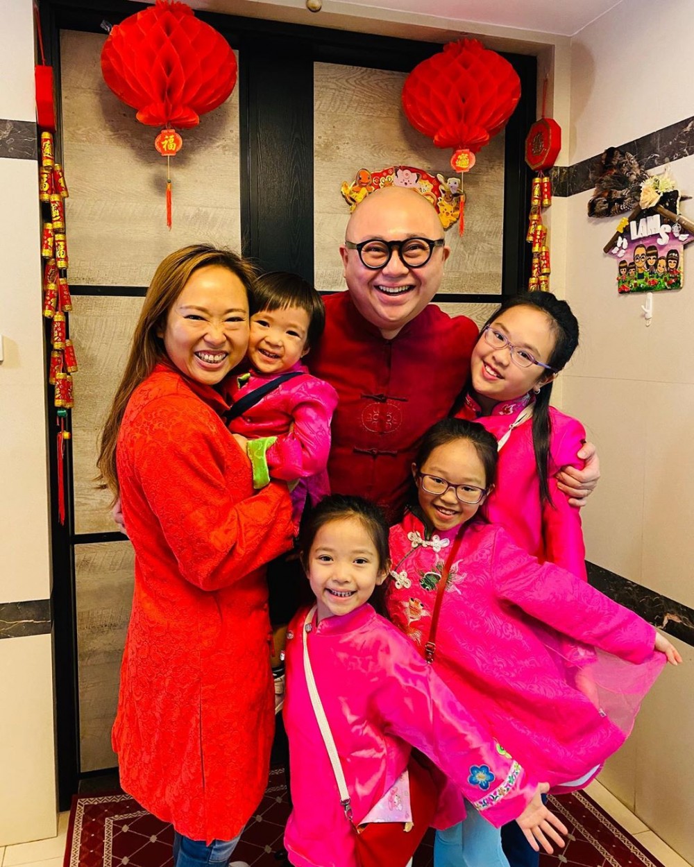 林盛斌(Bob)同老婆結婚13年,育有三女一子