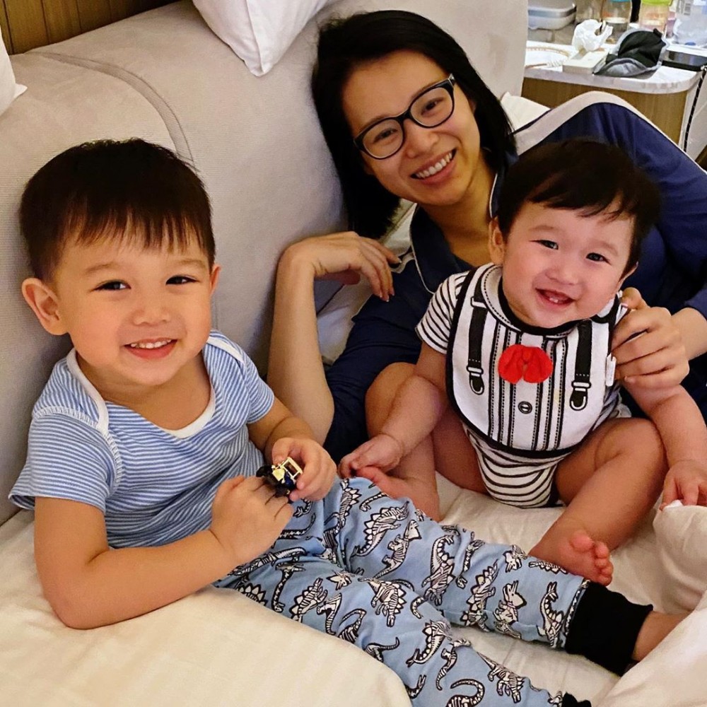 杏兒都好安慰，留言：「My boy, mommy is very proud of you ?」