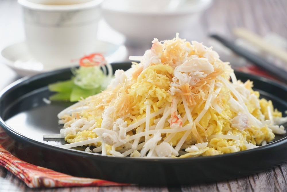 雞油花雕蟹肉伊麵