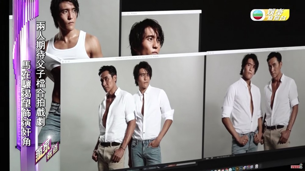 爸爸馬德鐘對仔仔身材好有信心,仲叫大家期待