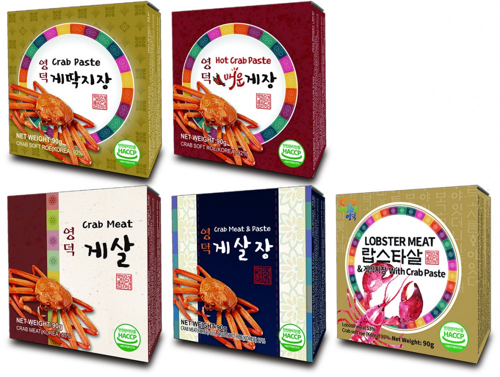 韓國 YDK 蟹膏醬/辣味蟹膏醬/蟹肉/蟹肉 蟹膏醬/龍蝦肉蟹膏醬 90g 優惠價: $86/2 盒