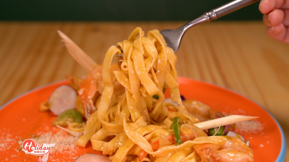 大角咀新開彩色手工意粉小店