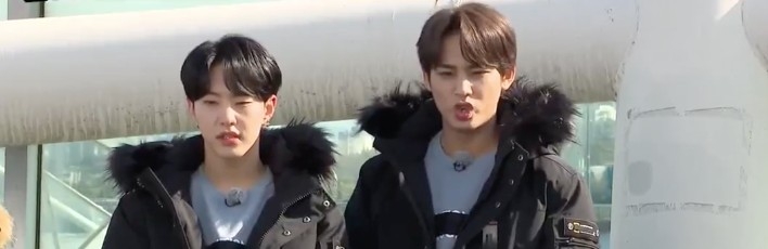 Seventeen 嘅 Hoshi 及珉奎。