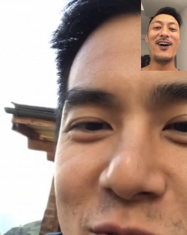 就連兩人視頻通話時，余文樂都要 cap 圖發文～