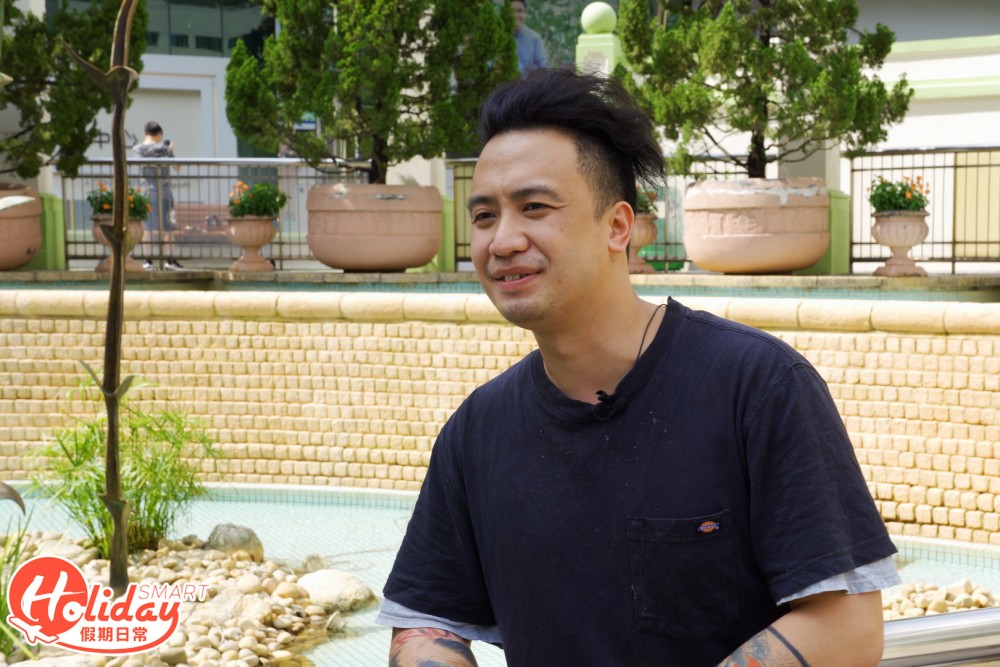 上水石湖墟街市李明記牛肉檔，第三代主理人阿B。