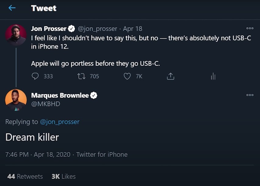 著名爆料分析師Joe Prosser就透露2021年推出嘅新系列iPhone（暫名為iPhone 13），將有最少一款採用「無孔機身」設計。